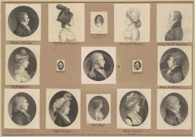 Saint-Mémin samling av porträtt, grupp 50 av Charles B. J. Févret de Saint Mémin