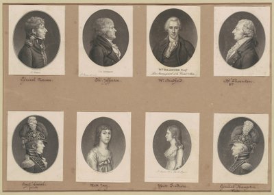 Saint-Mémin samling av porträtt, grupp 51 av Charles B. J. Févret de Saint Mémin