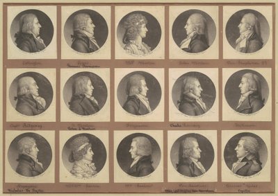 Saint-Mémin samling av porträtt, grupp 6 av Charles B. J. Févret de Saint Mémin