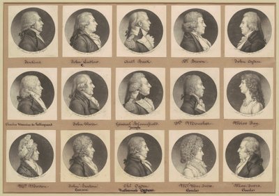 Saint-Mémin samling av porträtt, grupp 7 av Charles B. J. Févret de Saint Mémin