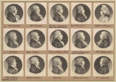 Saint-Mémin-samling av porträtt, grupp 8 av Charles B. J. Févret de Saint Mémin