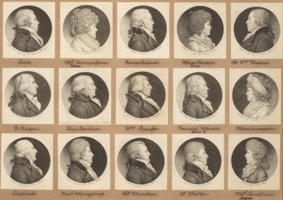 Saint-Mémin samling av porträtt, grupp 9 av Charles B. J. Févret de Saint Mémin