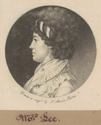Temperance Hedge Lee av Charles B. J. Févret de Saint Mémin