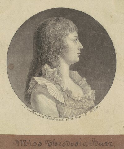 Theodosia Burr av Charles B. J. Févret de Saint Mémin