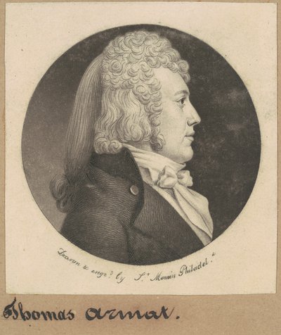 Thomas Wright Armat av Charles B. J. Févret de Saint Mémin
