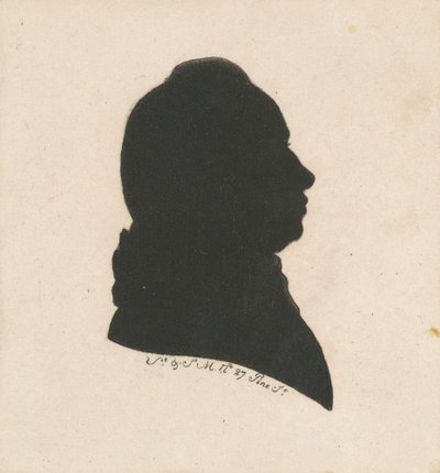 Oidentifierad manlig siluett av Charles B. J. Févret de Saint Mémin