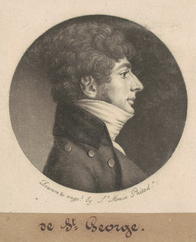 St George av Charles B. J. Févret de Saint Mémin
