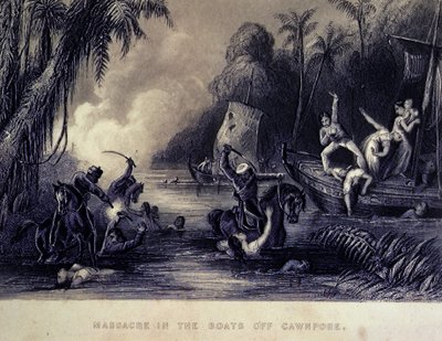 Massaker av Cawnpore av Charles Ball