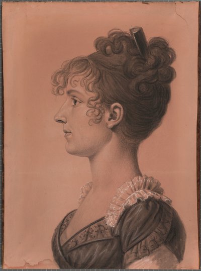 Elizabeth Wirt av Charles Balthazar Julien Févret de Saint-Mémin