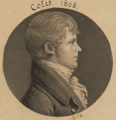 Isaac A. Coles av Charles Balthazar Julien Févret de Saint-Mémin