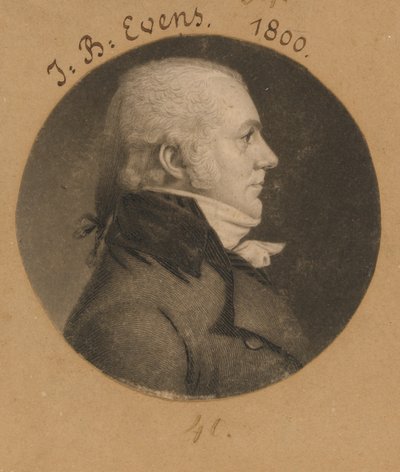 John B. Evens av Charles Balthazar Julien Févret de Saint-Mémin