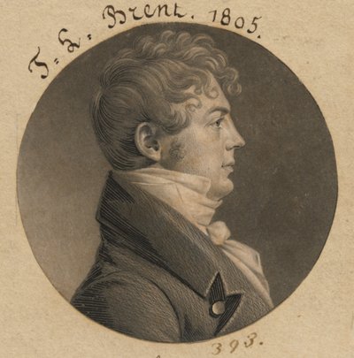 Thomas Ludwell Lee Brent av Charles Balthazar Julien Févret de Saint-Mémin