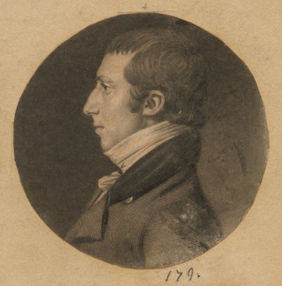 Oidentifierad man av Charles Balthazar Julien Févret de Saint-Mémin