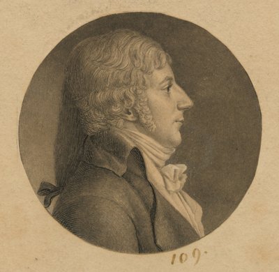 Oidentifierad man av Charles Balthazar Julien Févret de Saint-Mémin