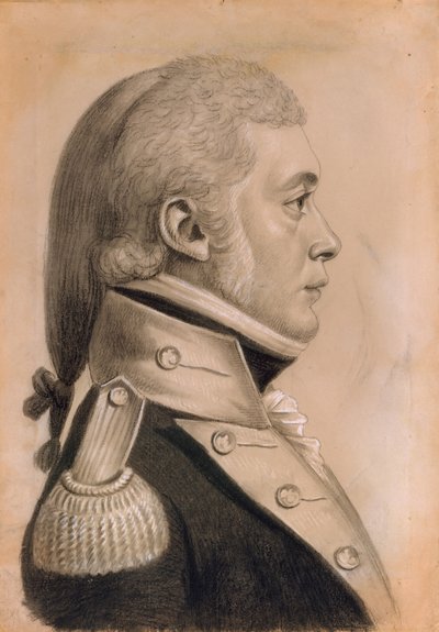 Färgare Sharp Wynkoop, 1800. av Charles Balthazar Julien Févret de Saint Mémin