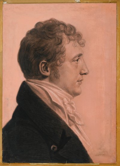James Alexander Fulton från Mt. Erin, ca 1808 (kol, vit krita och pastellkrita på papper ombord) av Charles Balthazar Julien Févret de Saint Mémin