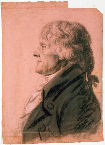 Porträtt av Thomas Jefferson av Charles Balthazar Julien Févret de Saint Mémin
