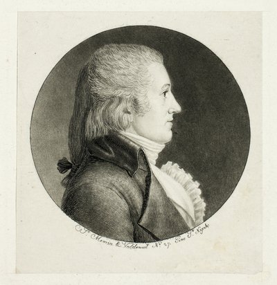 Profil Porträtt, Blake av Charles Balthazar Julien Févret de Saint Mémin