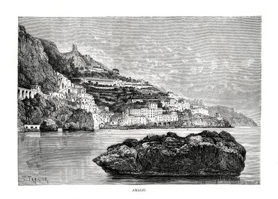 Amalfi, Italien, 1879 av Charles Barbant