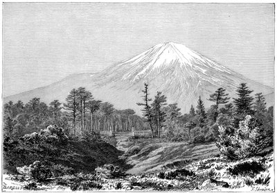 Mount Fuji, Japan, 1895. av Charles Barbant