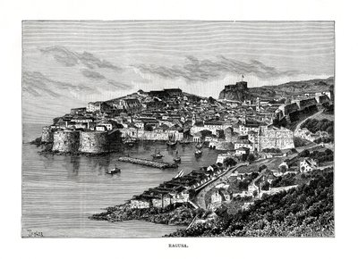Ragusa, Sicilien, Italien, 1879 av Charles Barbant