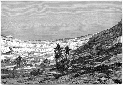 Kasr-el-jebel Cirque, Syrien, c1890 av Charles Barbant
