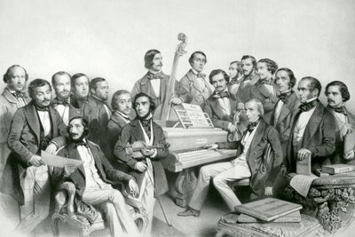 Musikförbundet, publ. av Hanhart, 1851 av Charles Baugniet