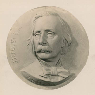 Reliefskulptur av skulptören John Henry Foley av Charles Bell Birch