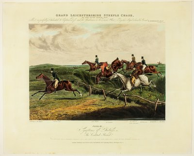 Symptom på stress, från The Grand Steeplechase Over Leicestershire av Charles Bentley
