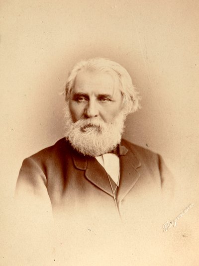 Ivan Turgenev, rysk författare, sent 1800-tal av Charles Bergamasco