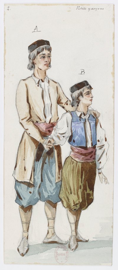 Holmès - Svarta berget - kostymdesign av Charles Bianchini - 02. Små pojkar av Charles Bianchini