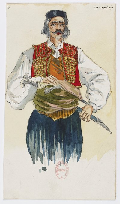 Holmès - Det svarta berget - kostymdesign av Charles Bianchini - 06. Choryphées av Charles Bianchini