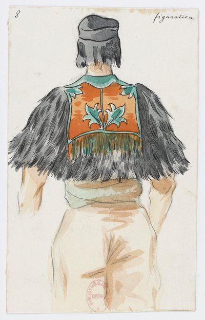 Holmès - Det svarta berget - kostymdesign av Charles Bianchini - 08a. Figuration av Charles Bianchini