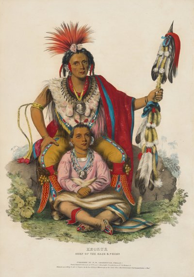 Keokuk - hövding för sac- och foxfolken av Charles Bird King
