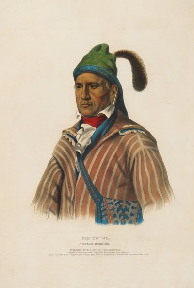 Me-na-wa - en creekkrigare av Charles Bird King