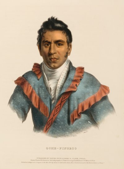 OCHE-FINCECO, från Historien om Nordamerikas indianstammar av Charles Bird King