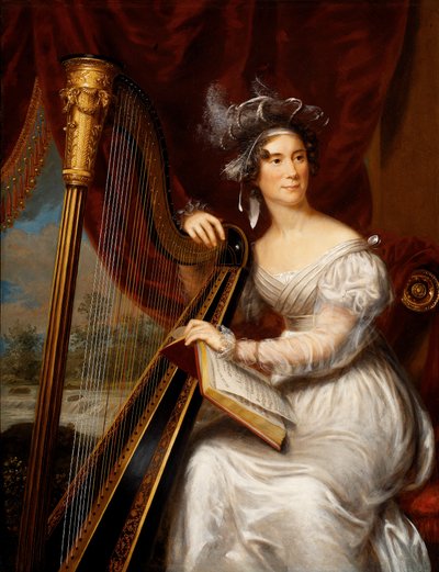 Porträtt av Louisa Adams, hustru till John Quincy Adams av Charles Bird King