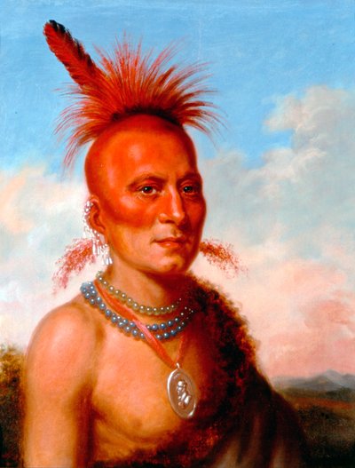 Sharitarish (ondskefull hövding), Pawnee av Charles Bird King