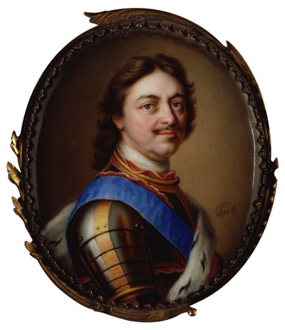 Porträtt av kejsar Peter I den store 1672-1725, 1717. av Charles Boit