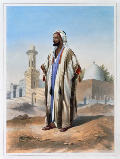 En kille klädd i en haba, 1848 av Charles Bour