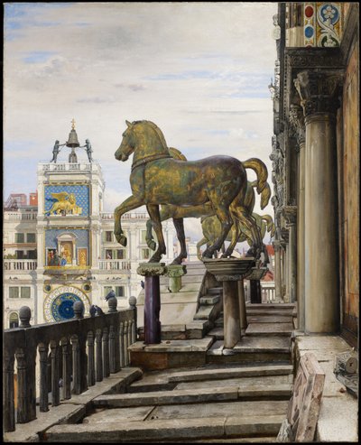 Bronshästarna i San Marco, Venedig, 1876 av Charles Caryl Coleman