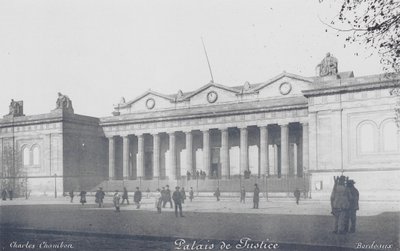 Bordeaux: Palais de Justice (svartvitt foto) av Charles Chambon