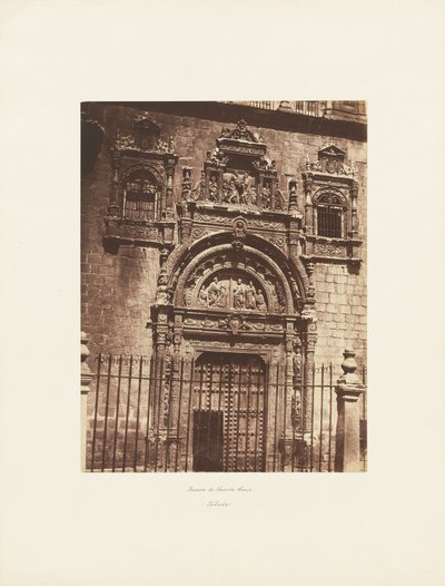 Porten till Santa Cruz, Toledo av Charles Clifford