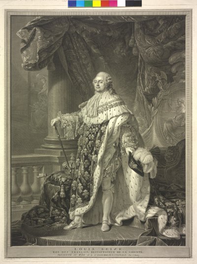 Kung av Frankrike Ludvig XVI av Charles Clément Bervic