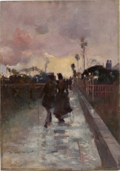 På väg hem (The Grey and Gold) av Charles Edward Conder