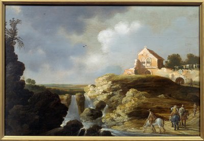 Italienskt landskap. Målning av Carel De Hooch (? - 1638) av Charles Cornelisz de Hooch