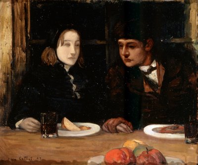 Avskedskvällen, Havets arbetare, 1897. av Charles Cottet