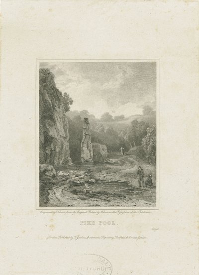 Dovedale - [Charles] Cotton Fishing House: gravyr och [?1800-talet] (tryck) av Charles Cotton