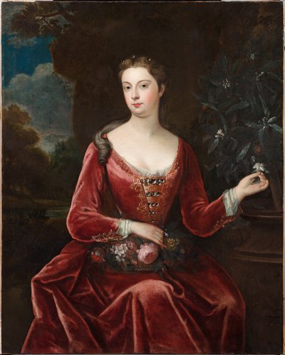 Porträtt av Mary Thynne, Lady Brooke (oljemålning) av Charles D