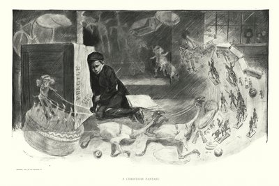 En julfantasi (litografi) av Charles Dana Gibson
